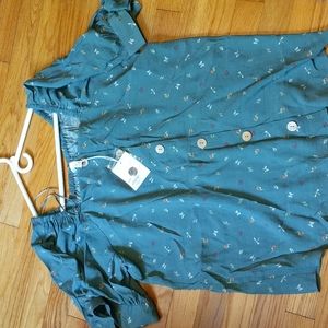 NWT size 2x teal top